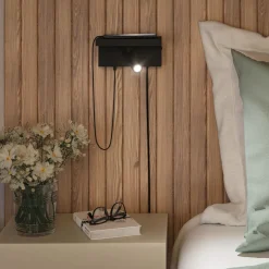 Jerik vegglampe 2,4W 3000 Kelvin med USB - 3 step dim