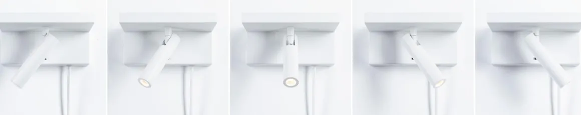 Jerik vegglampe 2,4W 3000 Kelvin med USB - 3 step dim