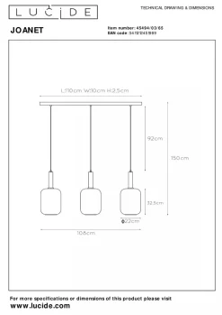 Joanet takpendel 3-lys
