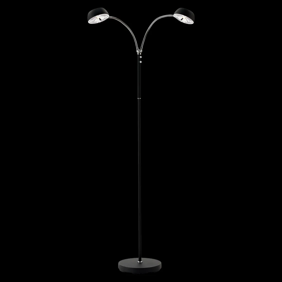 Jonas dobbel gulvlampe 2x5W 2700 Kelvin 140 cm - Dimbar