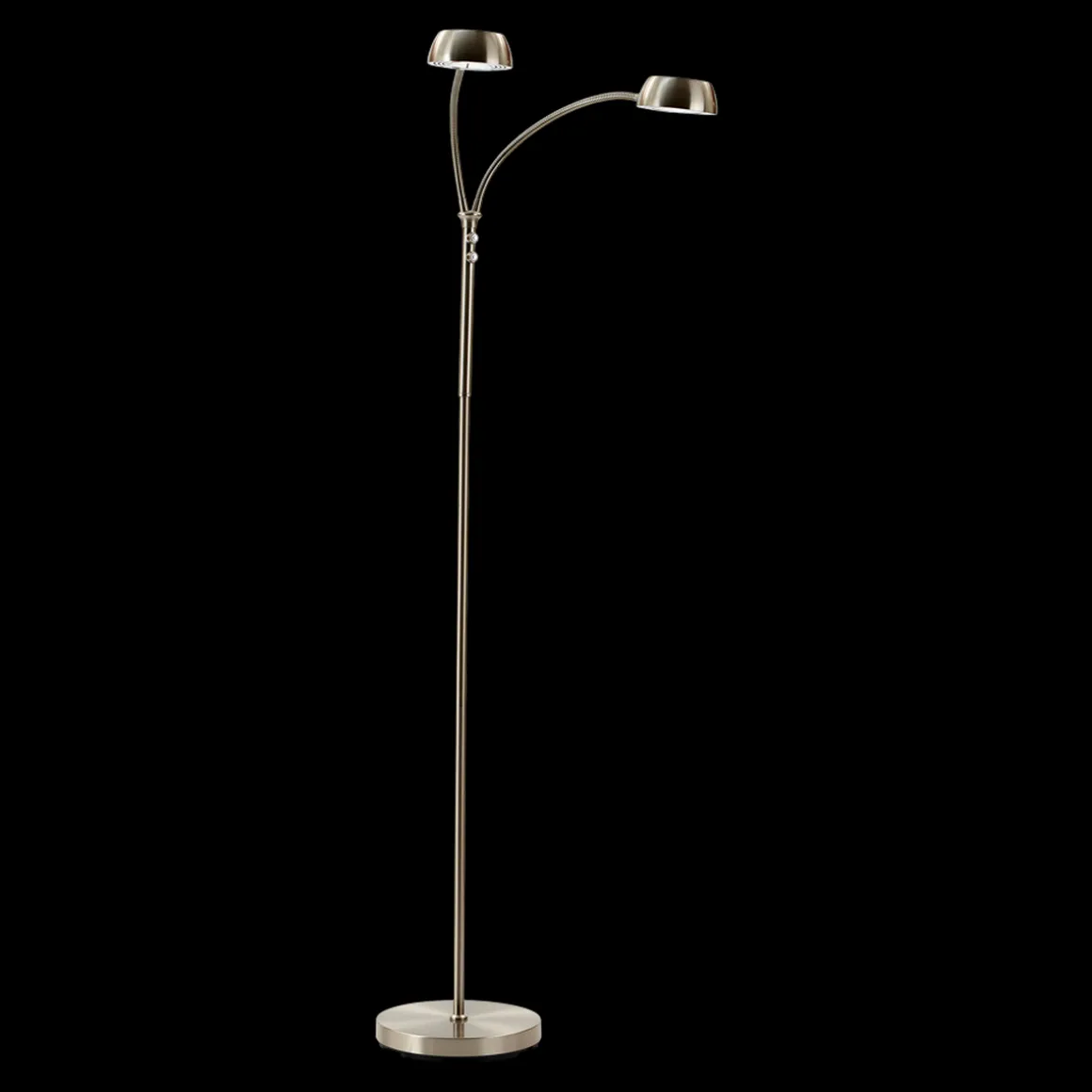 Jonas dobbel gulvlampe 2x5W 2700 Kelvin 140 cm - Dimbar