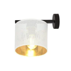 Jordan vegglampe - Hvit/Gullfarget