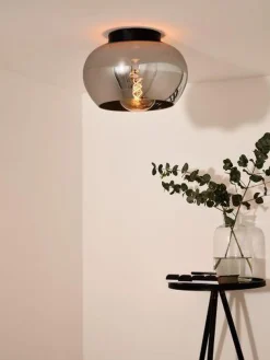 Judi taklampe - Røykfarget glass