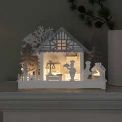 Juleby med baker - Hvit/grå