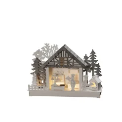 Juleby med baker - Hvit/grå