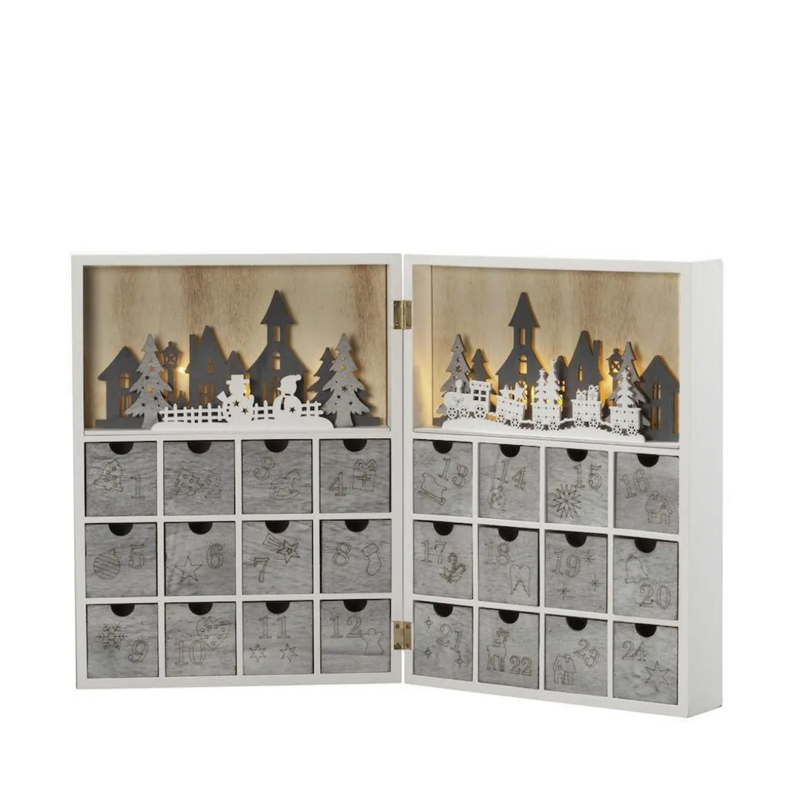Julekalender med lys - Batteridrevet