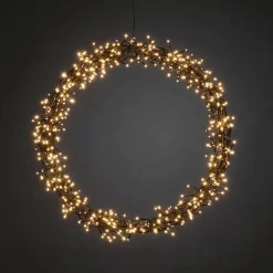 Julekrans 50 cm 600 led dimbar