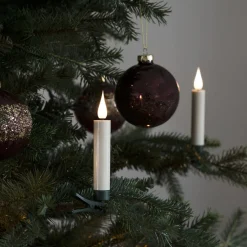 Juletrelys 10 stk 13 cm - Batteri og uten ledning