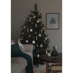 Juletrelys 10 stk 13 cm - Batteri og uten ledning