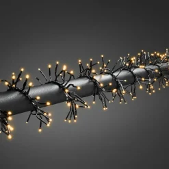 Juletrelys 8,5m - Cluster 1152 multifunksjon Led IP44 - Amber