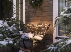 Juletrelys 8,5m - Cluster 1152 multifunksjon Led IP44 - Amber