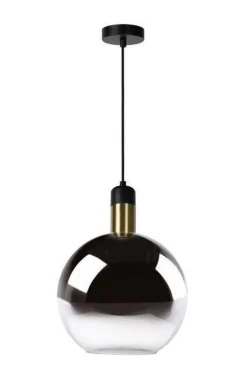 Julius takpendel 28 cm - Røykfarget glass