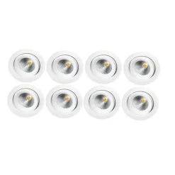Junistar Eco IsoSafe 8 pack 6W LED 2000-2800K dimtowarm