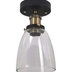 Kappa taklampe 14 cm - Svart/Klar