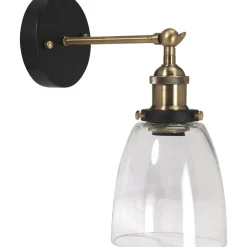 Kappa vegglampe - Svart/Klar