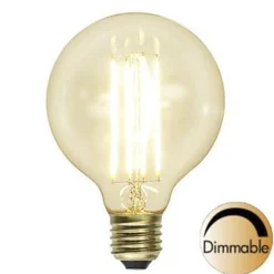 Klar Glob LED Filament 95mm