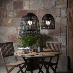 Knute utendørs lampeskjerm 30 cm IP44 - Svart