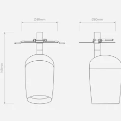 Koto recessed single takspot for innfelling