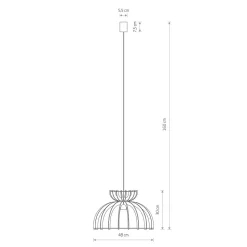 Kymi takpendel 48 cm
