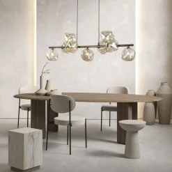 Lava takpendel 9-lys 116 cm