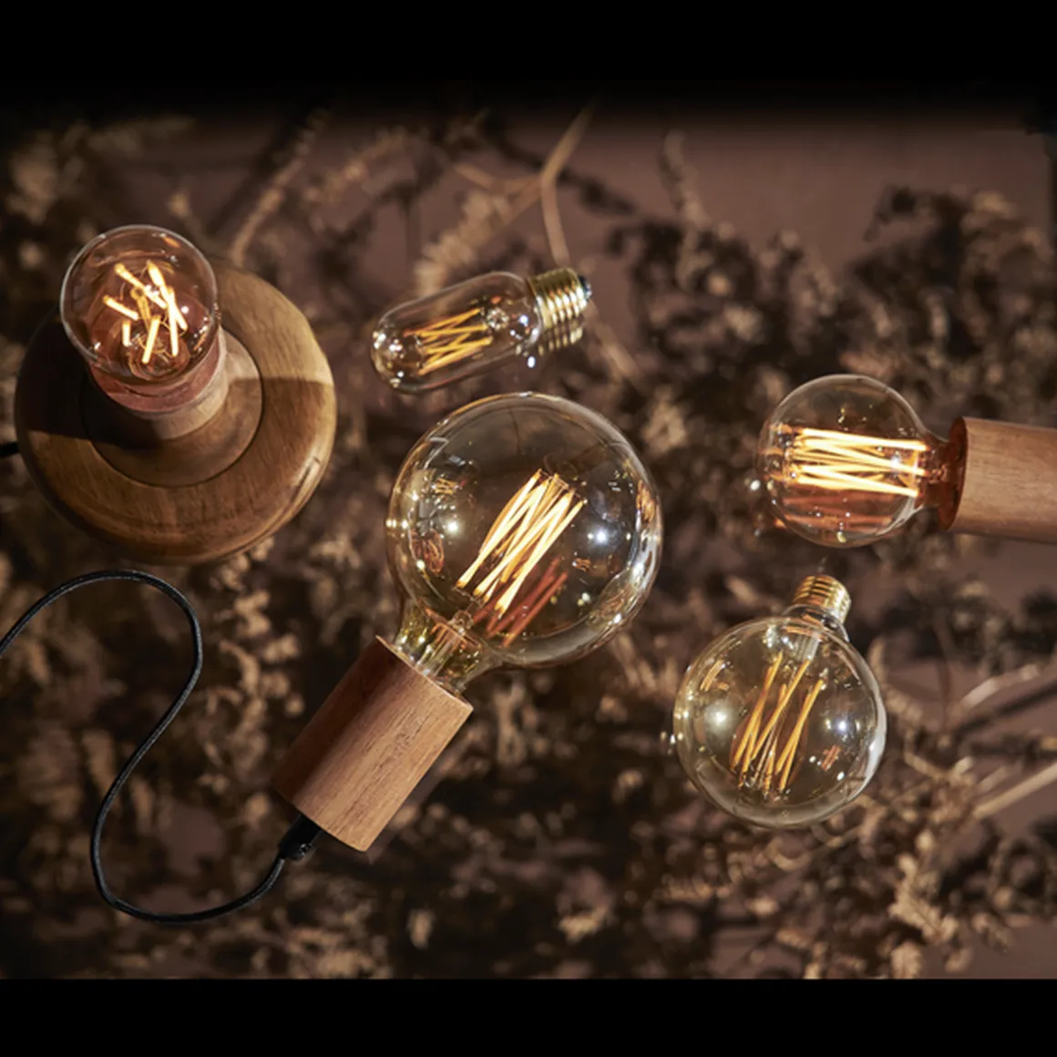 LED-pære 3,7W dimbar, Vintage Gold 80mm