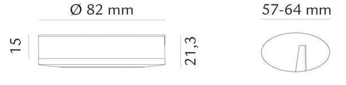 LEDstar møbelspot CV 24V - 2,4W LED 2700K