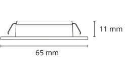 LEDstar Slim CV 24V Hvit 4,5W LED 2700K IP65