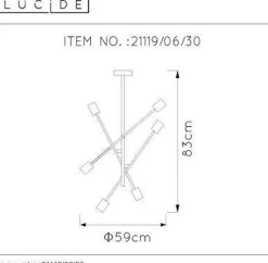 Lester taklampe - Svart