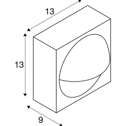 Lid enkel vegglampe utendørs 15W 2700/3000 Kelvin IP65 - Dimbar