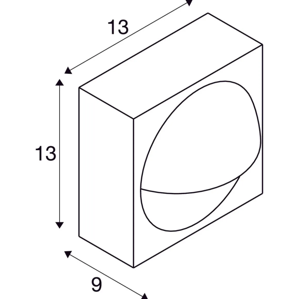 Lid enkel vegglampe utendørs 15W 2700/3000 Kelvin IP65 - Dimbar