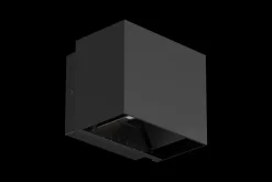 Lillesand vegglampe opp/ned utendørs justerbar lysvinkel IP65 10W 3000K - Svart