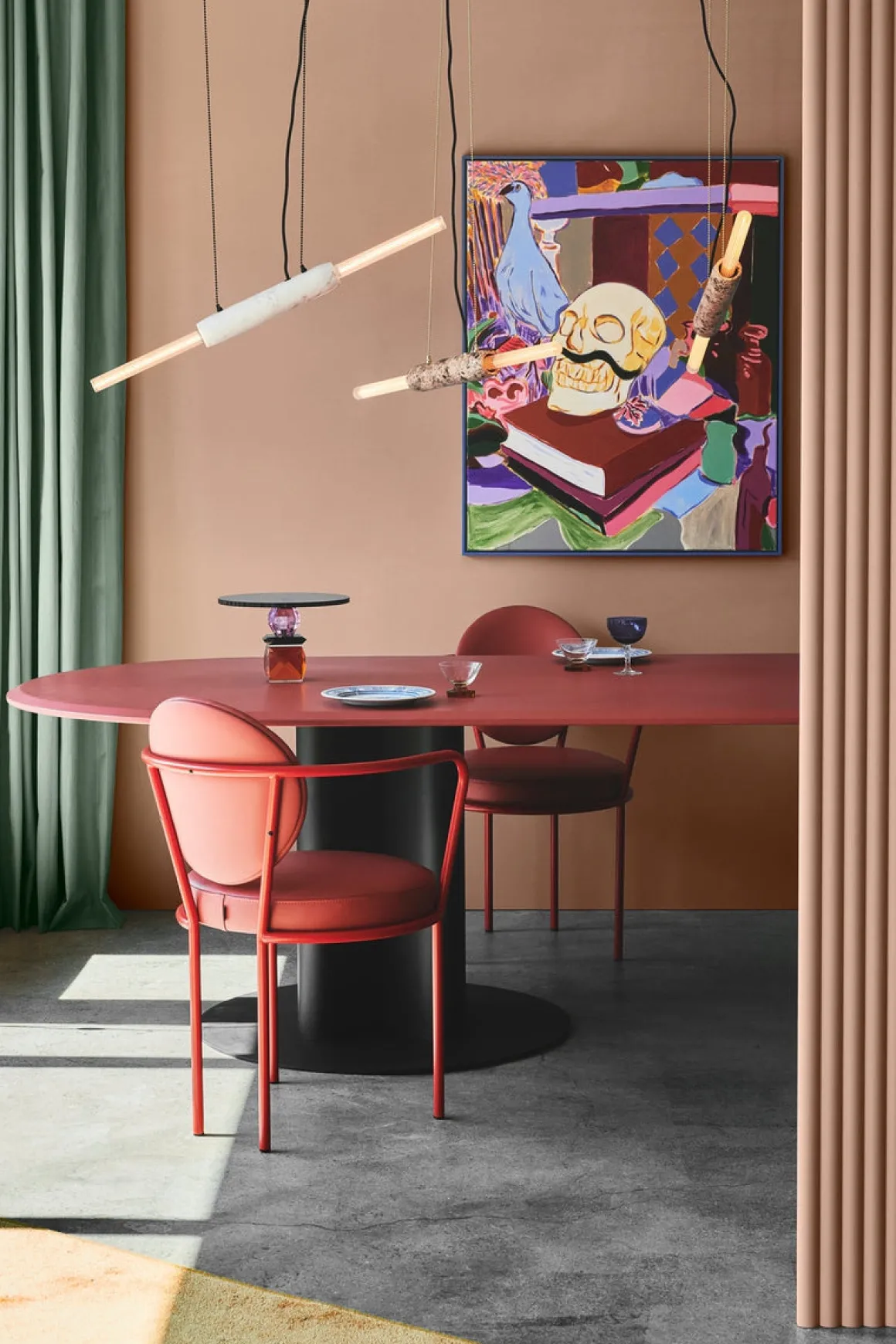 Limbo taklampe - Brun marmor