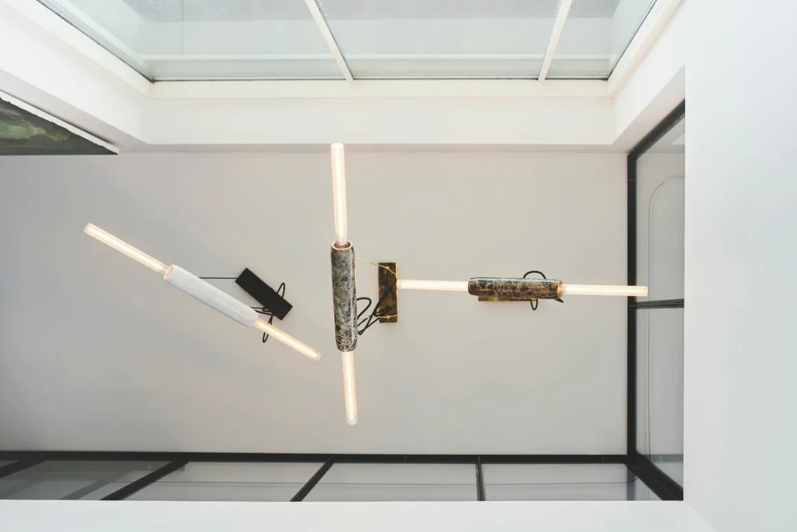 Limbo taklampe - Brun marmor