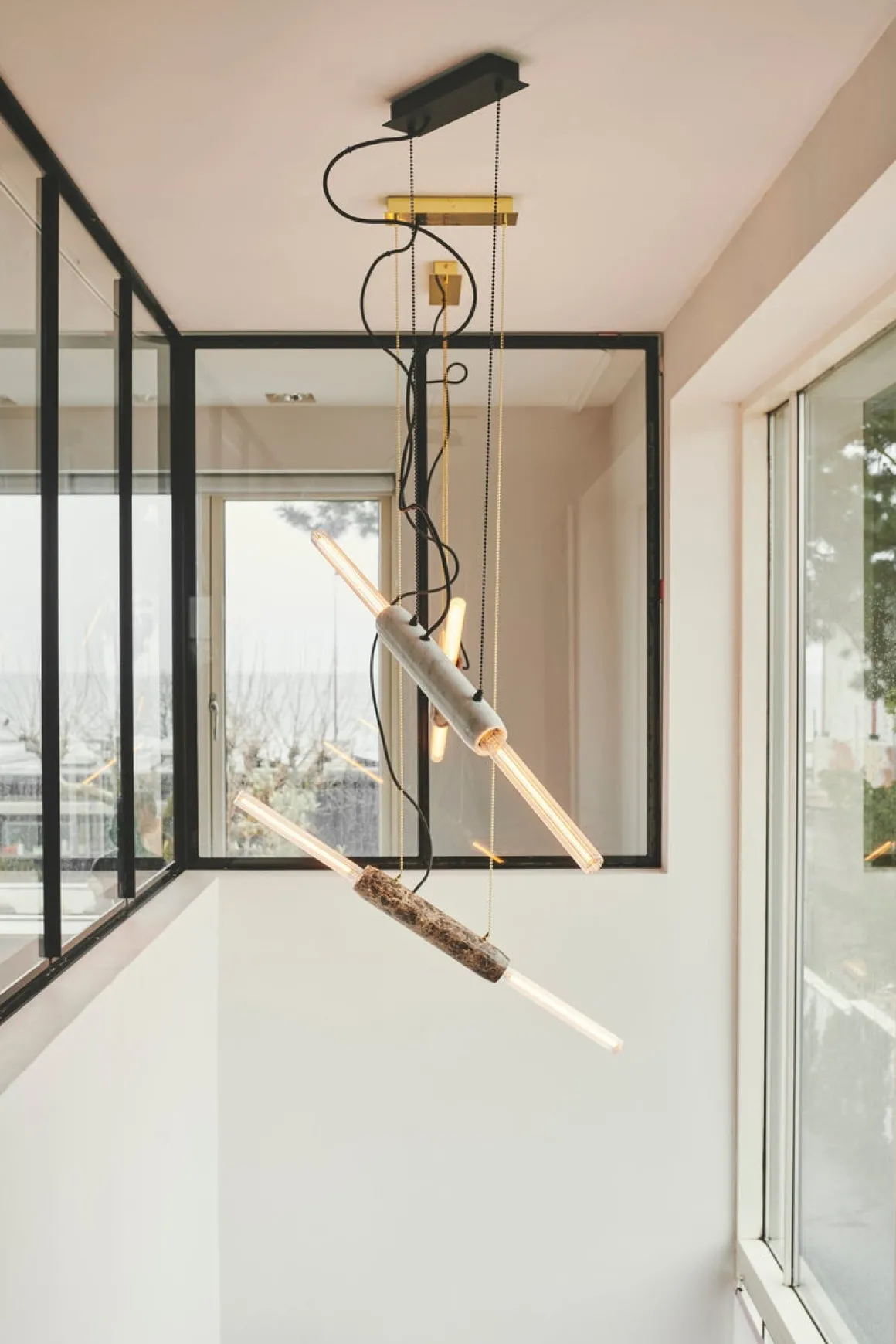 Limbo taklampe - Hvit marmor