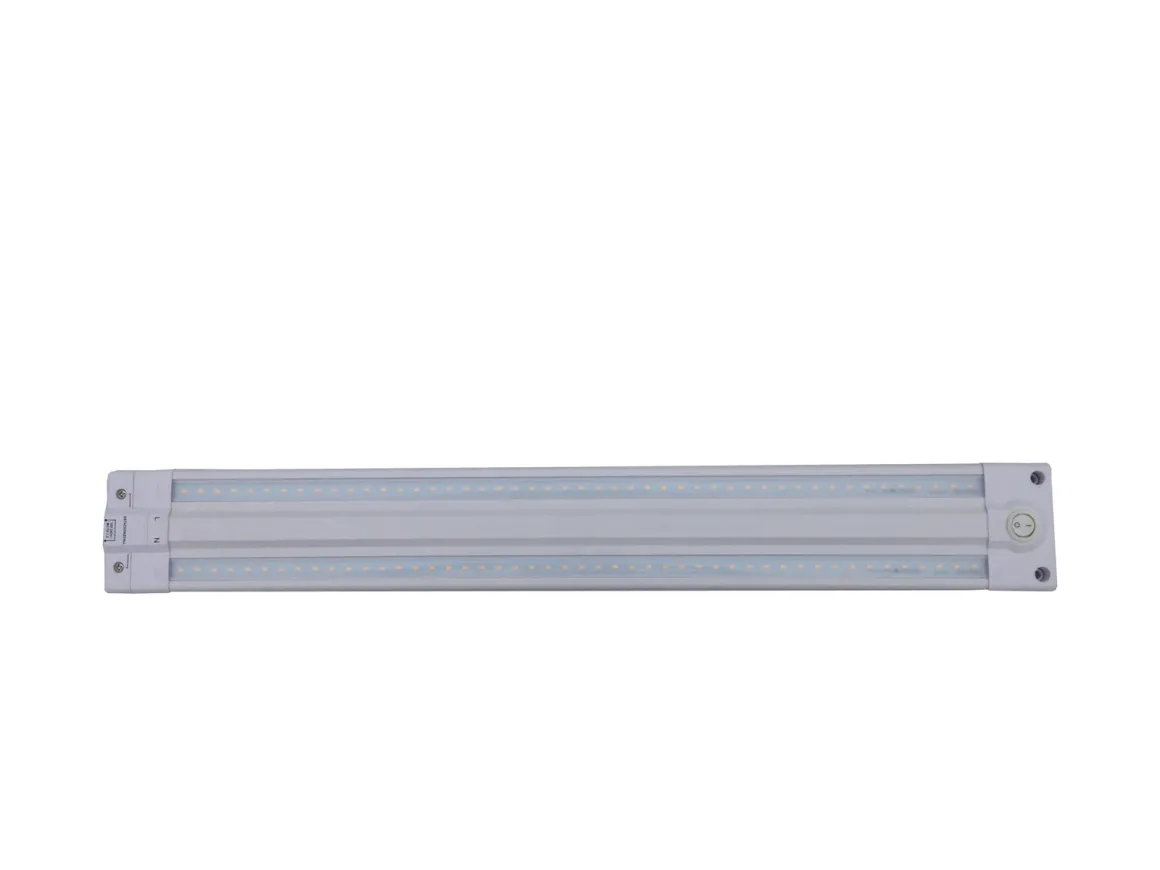 Linear benkarmatur 50 cm 10W 3000K Dimbar - Hvit