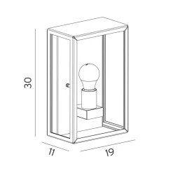 Lofoten 1960 vegglampe