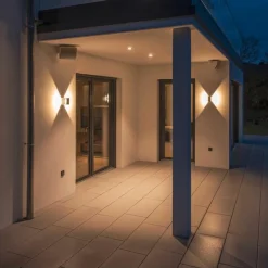 Logs vegglampe utendørs 9,5W 3000 Kelvin IP65