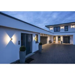 Logs vegglampe utendørs 9,5W 3000 Kelvin IP65