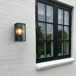 Loke vegglame utendørs IP65 E27 - Svart