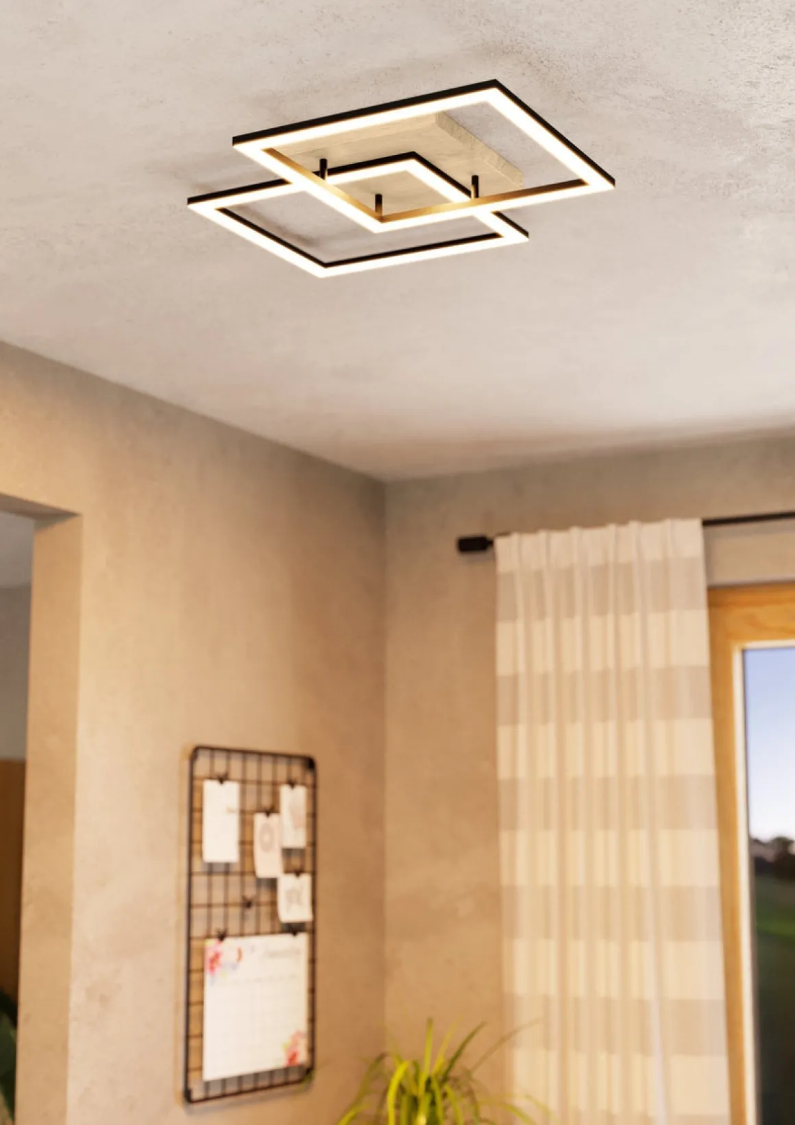 Lomaltas smart connect.z taklampe 4 x 8W 2700-6500K - Svart/Trefarget