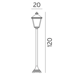 London 485 blomsterstolpe