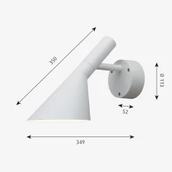 Louis Poulsen AJ 50 utendørs vegglampe