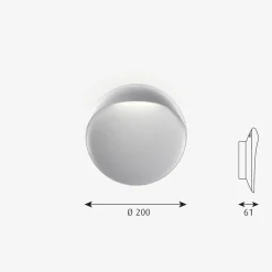 Louis Poulsen Flindt utendørs vegglampe Ø20