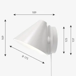 Louis Poulsen Keglen vegglampe