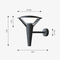 Louis Poulsen Kipp utendørs vegglampe