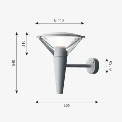 Louis Poulsen Kipp utendørs vegglampe