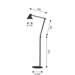 Louis Poulsen NJP gulvlampe
