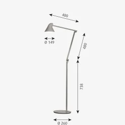 Louis Poulsen NJP gulvlampe