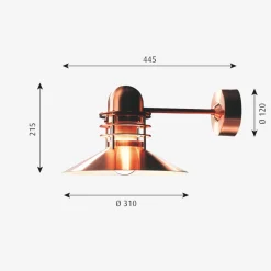 Louis Poulsen Nyhavn utendørs vegglampe