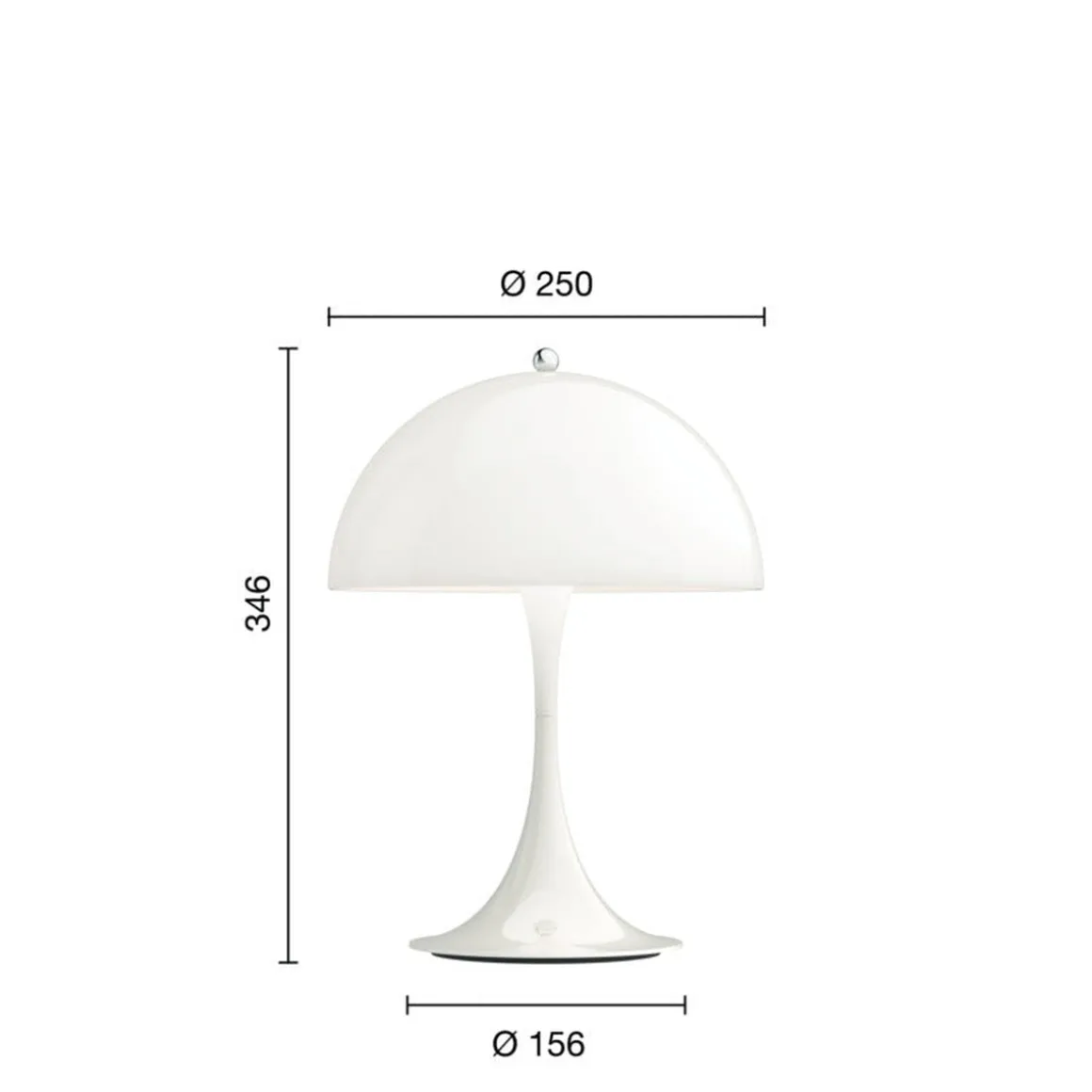 Louis Poulsen Panthella 250 Portable bordlampe
